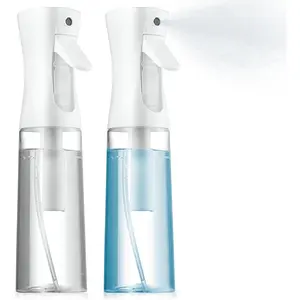 2 Pack Continuous Spray Bottles - Ultra Fine Mist Sprayer | Water Spray Bottle For Hair Mister Spray Bottle For Hairstyling, Cleaning 200 ML