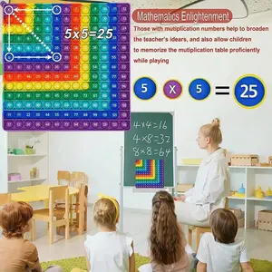 Pinyin Letter Number Multiplication Tables 24cm, Learning Multi-Spec Game, Colorful 12x12 Math Teaching Resource Gift for Kids, Math Learning Tools