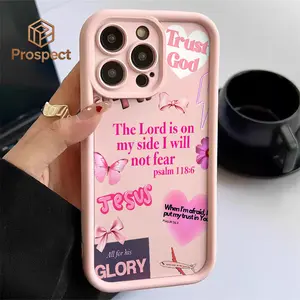 Pink Faith Collage Bible Verse Silver Shimmer Phone Case For Galaxy S25, S24, S23, S22, S21 PLUS, FE And Ultra,Galaxy A33 Compatible With For Iphone17 Pro Max, 16, 15, 14 And 13. It Makes A Perfect Gift For Birthdays, Holidays,