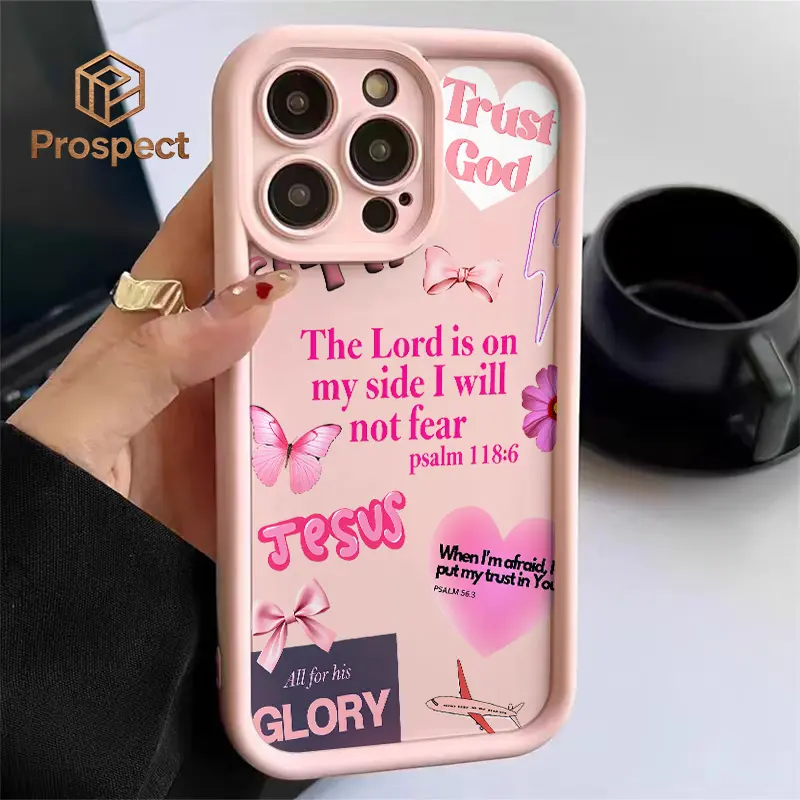 Pink Faith Collage Bible Verse Silver Shimmer Phone Case For Galaxy S25, S24, S23, S22, S21 PLUS, FE And Ultra,Galaxy A33 Compatible With For Iphone17 Pro Max, 16, 15, 14 And 13. It Makes A Perfect Gift For Birthdays, Holidays,