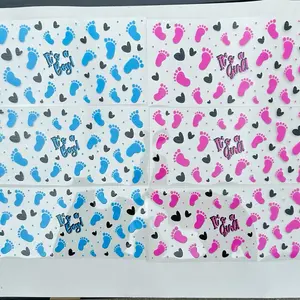 Gender Reveal UVDTF Wraps