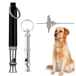 Adjustable Stainless Steel Dog Training Whistle Portable Stopping Excessive Barking Teaching Commands