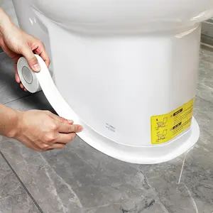TOUSEA Professional Waterproof Caulk Strip - Self Adhesive White Sealing Tape for Toilet, Tub, Peel and Stick Backsplash Finisher - Renter Friendly, Easy Install