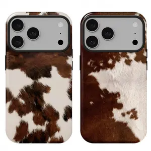 Yak pattern series phone cases, suitable for iPhone 17Pro Max, 16, 15, 14, 13, 12, plus, double-layer protective cases, highly compatible, fashionable and firmly fitting, smartphone cases