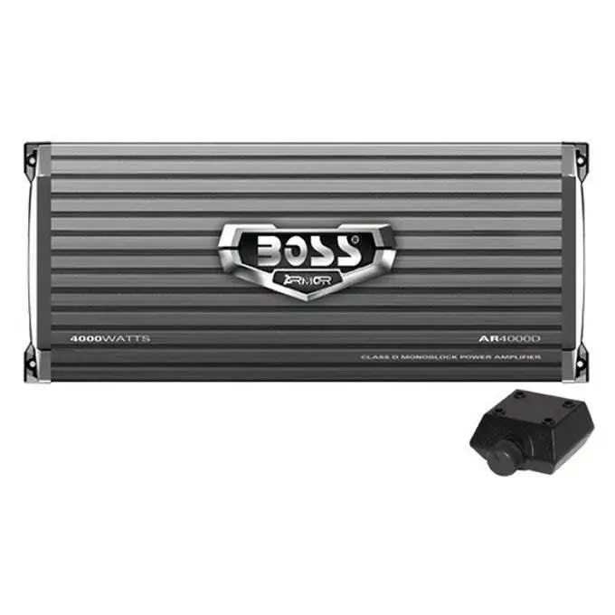 Boss AR4000D Armor 4000W Monoblock Class D Car Audio Amplifier Amp and Remote Boss AR4000D Armor 4000W Monoblock Class D Car Audio Amplifier Amp and Remote
