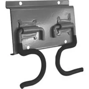 212 MAIN Powder-Coated Steel Rail Mounting Tool Holder Organiser, DuraMount Vinyl-Steel Rail Hook, 2-Tool Capacity, Water Sports & Sailing Accessory (STSR2)