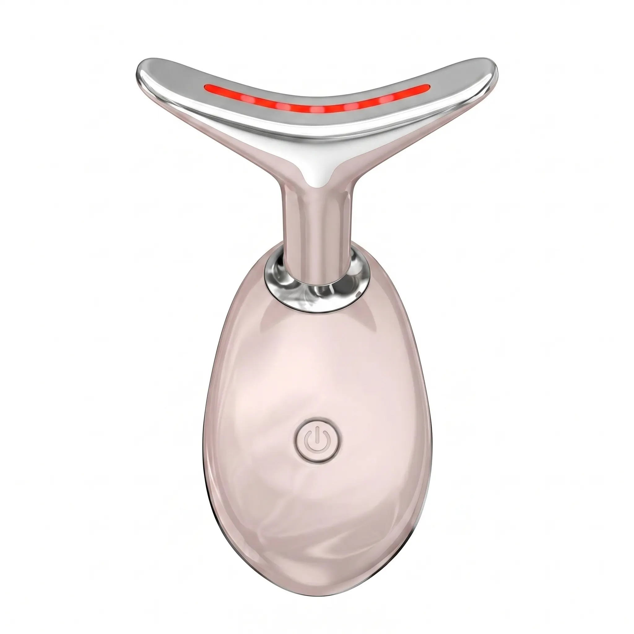 Face Lifting Sculpting Wand - 7 Color LED Vibration Facial Massager, At-Home Anti-Double Chin Skin Care Device