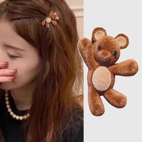 Cute Bear Hair Clip for Girls, Adorable Animal Design, Fun Hair Clips, Perfect for Daily Wear & Gifts, Stylish Accessory for Kids' Hairstyles, Super Cute Clips, Hair Decor