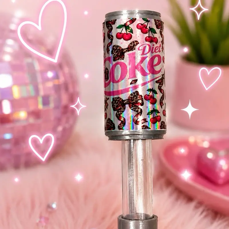 Diet Soda drink Straw Cover coquette