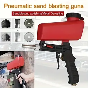 Portable gravity sandblasting gun pneumatic sandblasting set Anti-rust sandblasting small sandblasting machine professional use