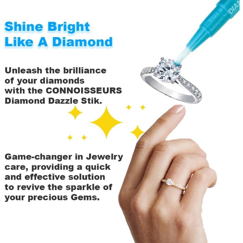 Dazzle with Brilliance: 1050 Diamond Dazzle Stik with Gold & Silver Jewelry Polishing Cloth Cleaner - Ultimate Jewelry Shine