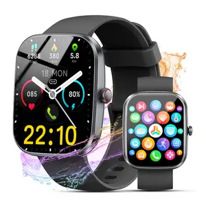 Multifunctional Touch Screen Smart watch, wireless calling/dialing, multi sport mode, call reminder and rejection, SMS reminder, message reminder, various APP reminders, DIY Watch Dials,Activity Tracker for Men Women
