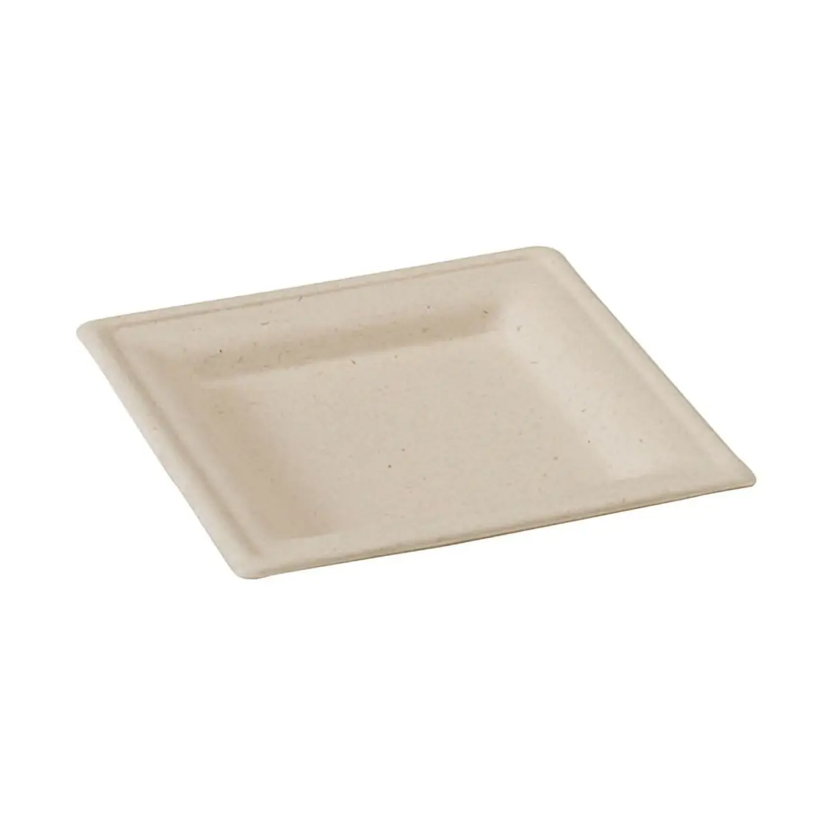Packnwood 210APU2626ABR 10.2 x 10.2 in. Square Sugarcane Plate, Brown