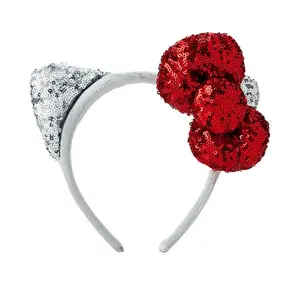 Hello Kitty Red Sequined Ear Headband
