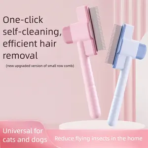Pet Flea Removal Comb, Short & Long Teeth Design, Easy Cleaning, Massage Functionality, Essential for Dogs Cats, Fall Winter Season