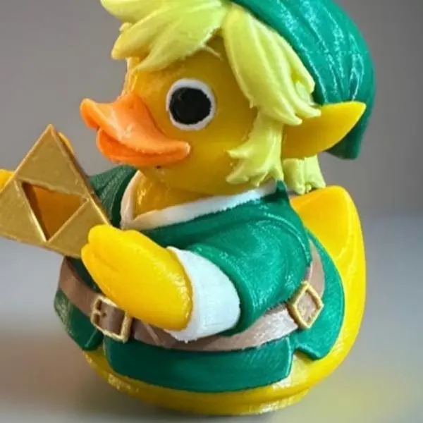 LINK FROM LEGEND OF ZELDA 3D PRINTED DUCK COLLECTIBLE