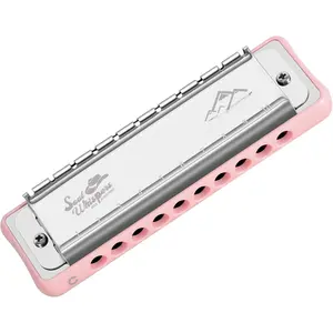 10 Holes Blues Harmonica Key of C Mouth Organ with Case has Explosive Power For Adults Professionals Beginners CB05 Blue