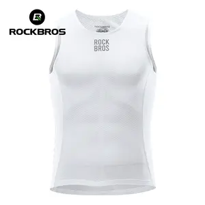 ROCKBROS Men's Quick-Dry Base Road Sports Lightweight Jacket Sleeveless Outdoor Riding Cycling Layer Vest, Model for Versatile Use