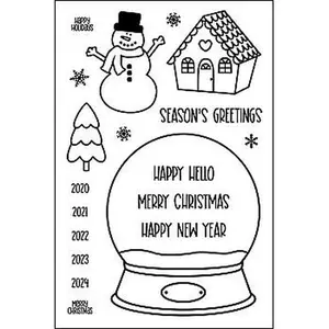 Crafts & Sewing The Stamps of Life snowglobe2stamp Clear Stamp Set