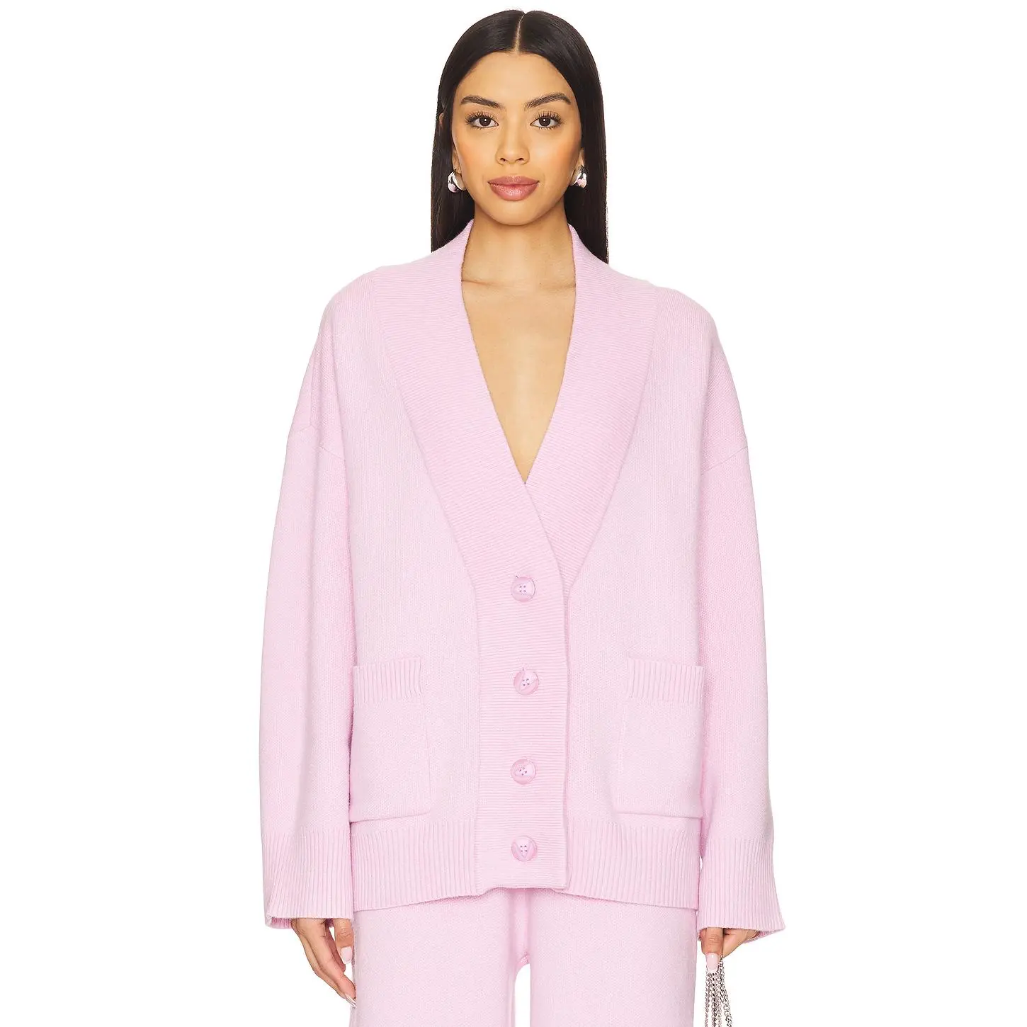 SER.O.YA Carley Cardigan in Ballet Pink