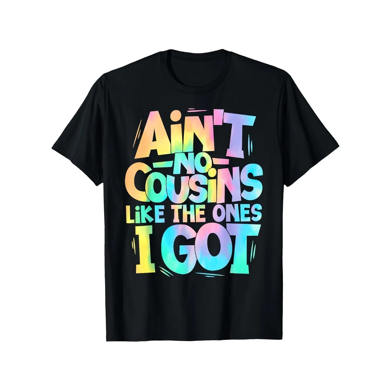 Men's Classic Cousins Family Bond & Humor Graphic T-Shirt - Short Sleeve Crew Neck Regular Fitted Unisex Casual Menswear, Soft Breathable Fabric, Durable Print, Everyday Comfort, Machine Washable, Bold Playful Vibrant Graphic, Customizable, Funny Vibes