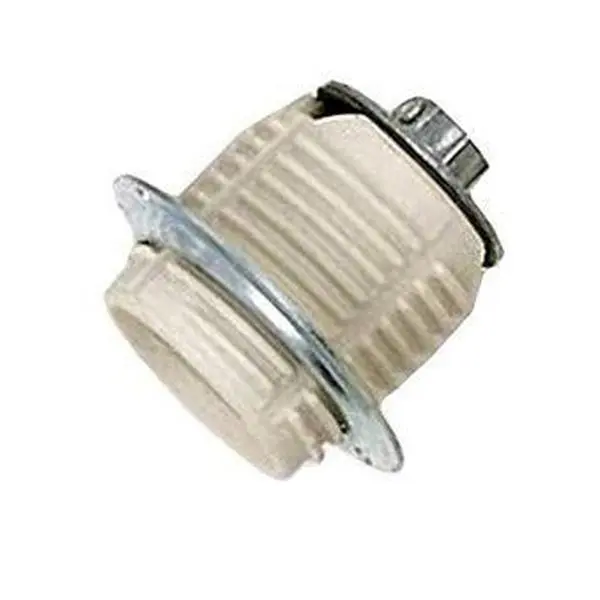 Satco 80-1647 Keyless Threaded Porcelain Socket With 1/8 IP Cap Ring And Spring Contact