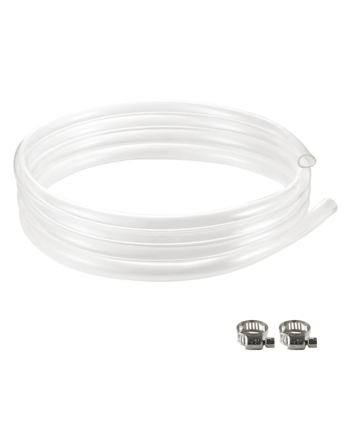 Clear Vinyl Tubing 1/2" ID x 5/8" OD, 10 Feet PVC Plastic Tubing Hose, Flexible Clear Hose For Water Transfer, General Purpose Use, Aquarium, Hydroponics, Irrigation, Air Lines, And DIY Projects