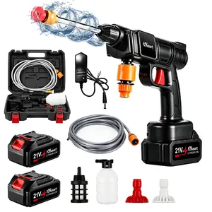 【FathersDayGift】KEPEAK  550PSI/1500PSI Portable Cordless Pressure Washer – High Pressure Car Wash Spray Gun with Jet Spray Head, Rechargeable Electric Power Washer for Car & Home Cleaning, Perfect Christmas & New Year Gift ldea SummerVibes
