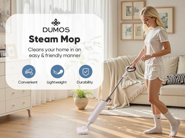 【NEW COLOR】Steam Mop for Floor Cleaning,Lightweight FloorCleaner for Hardwood/Tile/Laminate Floors Carpet