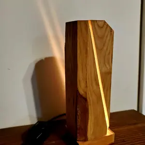 "Fissure" by Dead Tree Legacy   a single issue accent lamp, crafted from hand hewn Ash