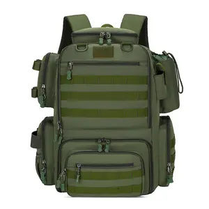 Large Capacity Waterproof Camo Tactical Backpack, Multi-Functional Outdoor Bag for Mountaineering, Hiking & Fishing