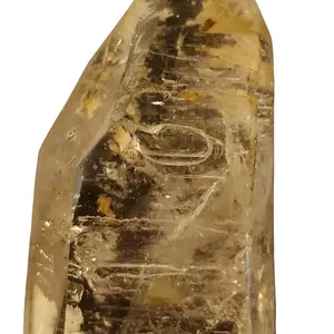 Large Enhydro Crystal Wand 8x2" 342g with Amber Inclusions - Rare Enhydro Quartz Crystal for Energy Work and Crystal Collection big crystals crystal ornament