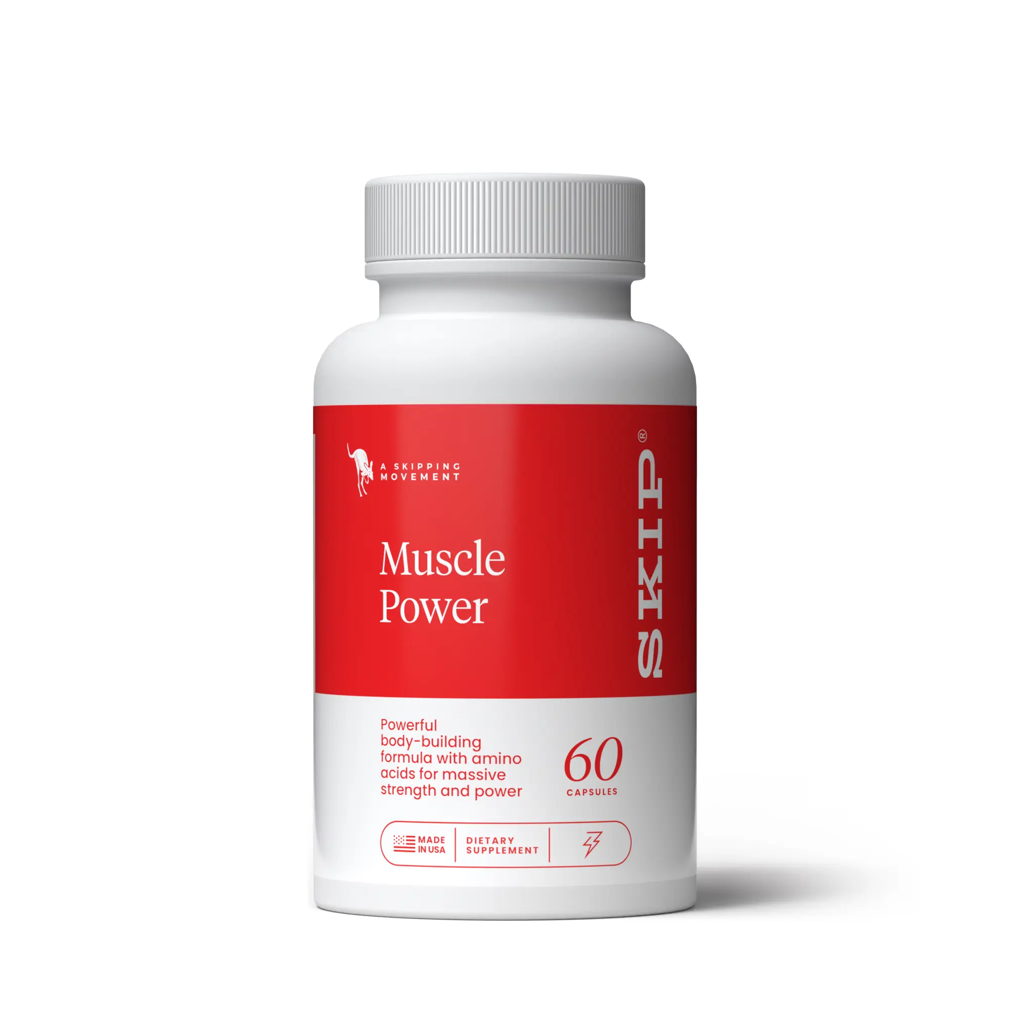 SKIP Muscle Power Body 30 Serv/60 caps - Building formula with animo acids for massive strenth and power Fitness