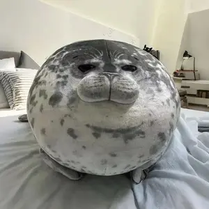 Simulation Seal Sea Lion Plush Toys Hot Sale Mom-Children Seal Doll Cozy Cotton Stuffed Throw Pillow Back Cushion Cute Gift