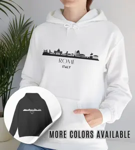 Rome Hoodie Sweatshirt - Italy - Eurotrip - Coliseum - Europe - Unisex - pullover - sweater - Women - Matching couples - City Skyline - Gift - Tourist
