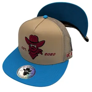 De Rancho CHIEF HAT (khaki/Royal) DR041