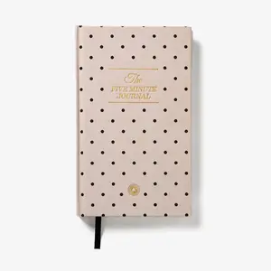 The Five Minute Journal (Beige Polka Dot)