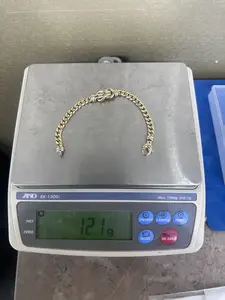 14KT 2-TONES FANCY BRACELET-14KT 2-TONOS BRACELETE DE DISENADOR