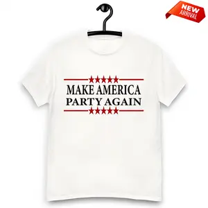 Make America Party Again Shirt Featuring Elon Musk New America Party Theme with Bold Political Satire Design