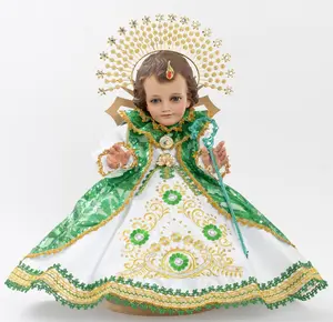 Handmade Outfit of San Judas Tadeo for Child God Design and Handcrafted Embroidery
