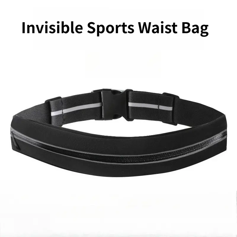 Slim Fit Running Belt, Waterproof Unisex Waist Bag with Phone Slot - Outdoor Gear for Cycling & Active Lifestyles, Mini, Anti-Sweat, Training, Sporty, Fitness Enthusiasts, Comfortable, Invisible, Activewear, Runners
