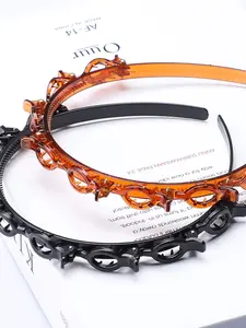 Cute Hair Clip Decorative Headband, Multifunctional Headband with Clips, Fashion Women's Hair Accessory, Minimalist Hair Jewelry, Trendy Headband