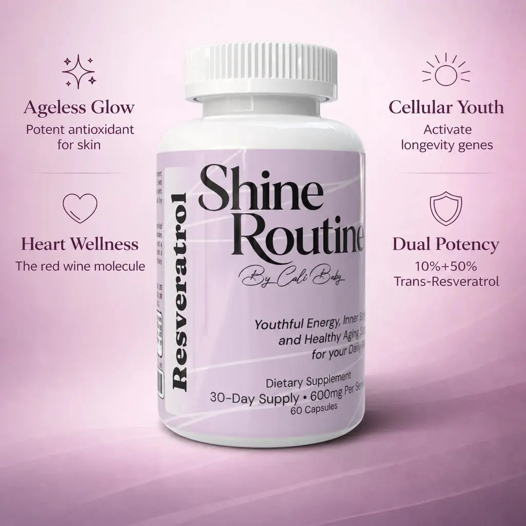 Resveratrol 50% 600 mg Antioxidant Capsule for Heart Health & Cellular Vitality 30 Day Supply Dietary Supplement