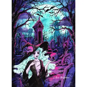 Undead Witch Diamond Painting Kit