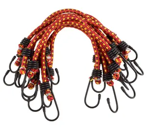 Stalwart Bungee Cords 10-Pack Virgin Rubber 12- Inch Cordage Stalwart Bungee Cords 10-Pack Virgin Rubber 12- Inch Cordage