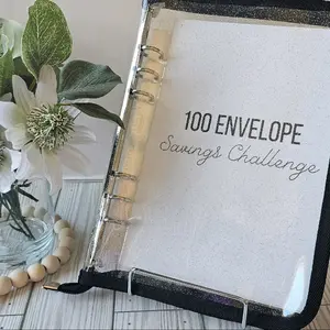 100 envelope savings challenge binder