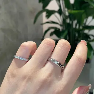 TV Series The Best Thing He Suye Zhang Linghe Cosplay Ring Unisex Ice Cube Shape Adjustable Rings Couple Jewelry Accessories