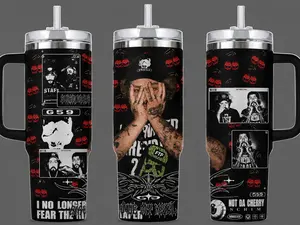 G59 Records Stainless Steel Tumbler, Suicideboys Grey Day Tour 2026 Merch, Insulated Travel Mug, Aesthetic Underground Hip Hop Fan Gift
