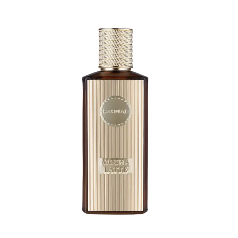 Khadlaj Mocha Latte U Caramel EDP Spray, 3.4 oz Warm Chocolatey Unisex Fragrance with Coffee Notes - Beauty & Personal Care Single Item, Vanilla, Wood, Adults, 3.4 Fl Oz, Coffee Gourmand, Long Lasting, Rich Coffee