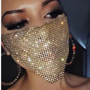 Gold chain, Face Mask, Wife seduction, facemask party ,Face veil, Fashion Face Mask, Masquerade party mask, gift for her, gift for him